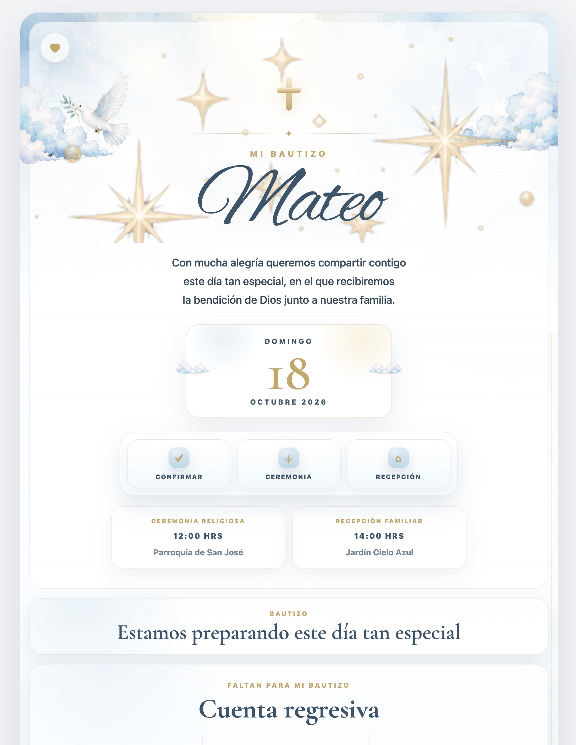 Bautizo Cielo Dulce